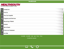 Tablet Screenshot of healthsouthmountainview.com